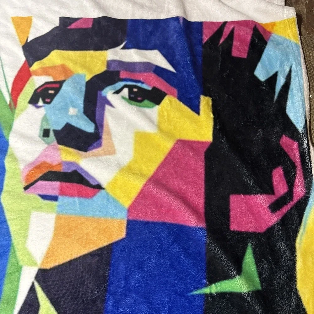 The Beatles Music WPAP Pop Art Plush Fleece Throw Blanket Décor Rock Music